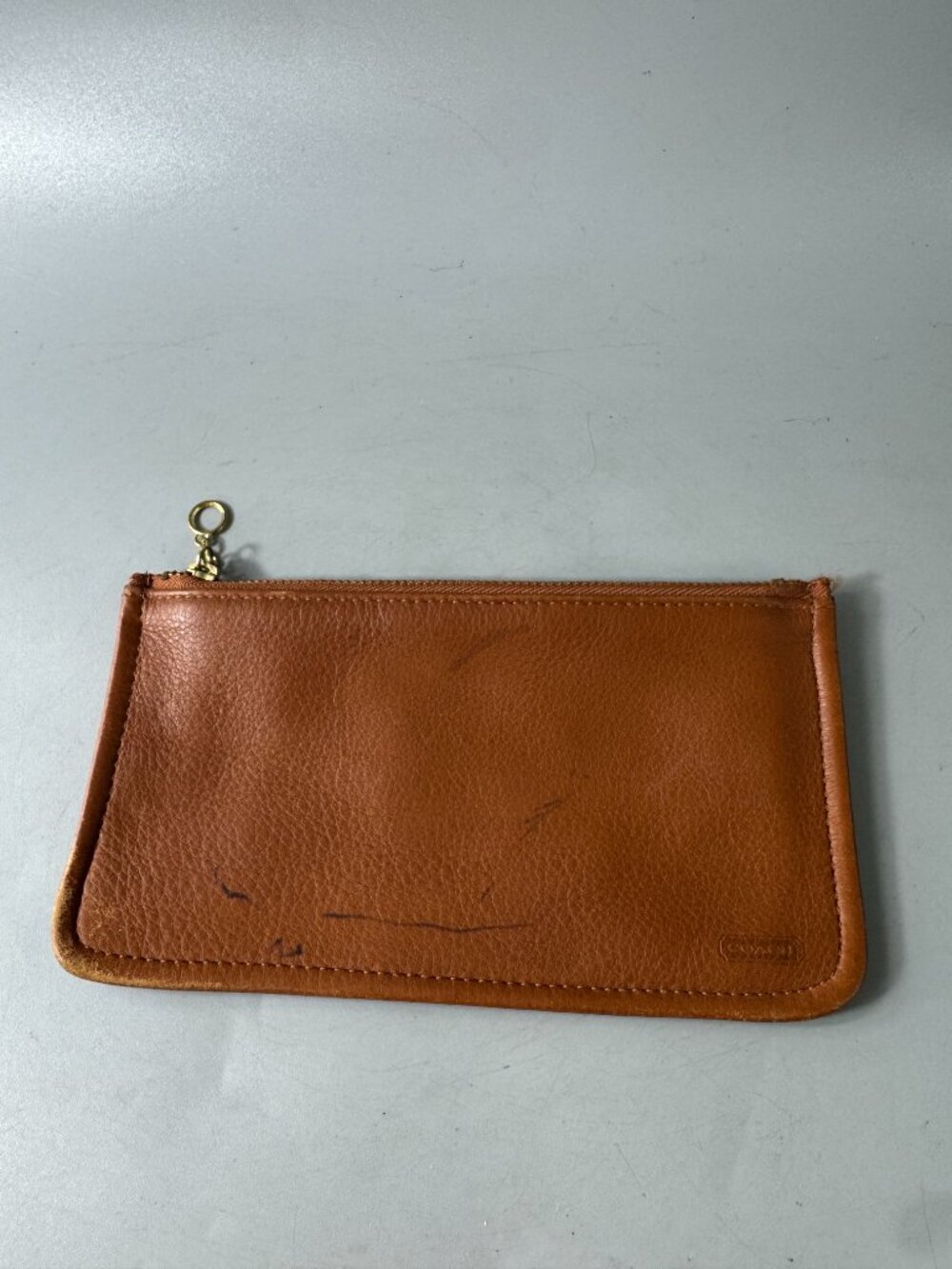 Authentic Vintage Coach Brown Leather Pouch